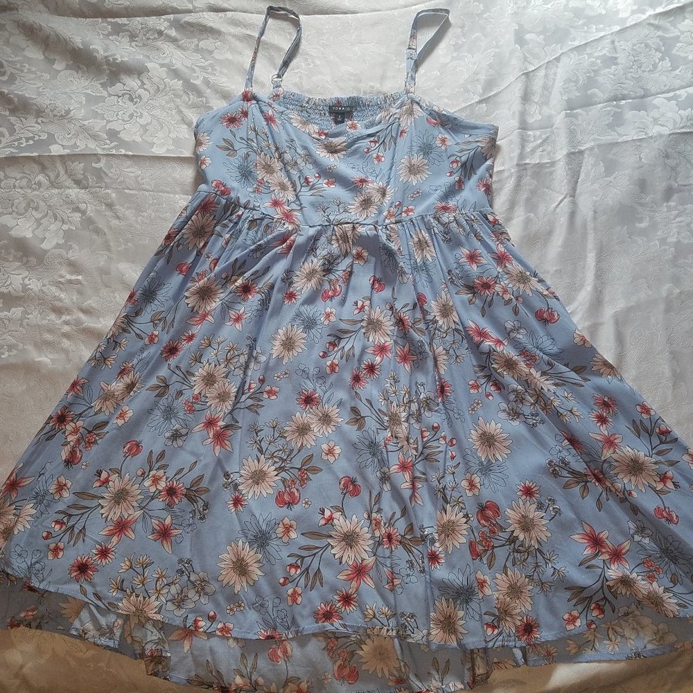 Size 2 Torrid Light Blue High Low Dress
